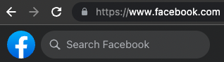 Facebook's search bar